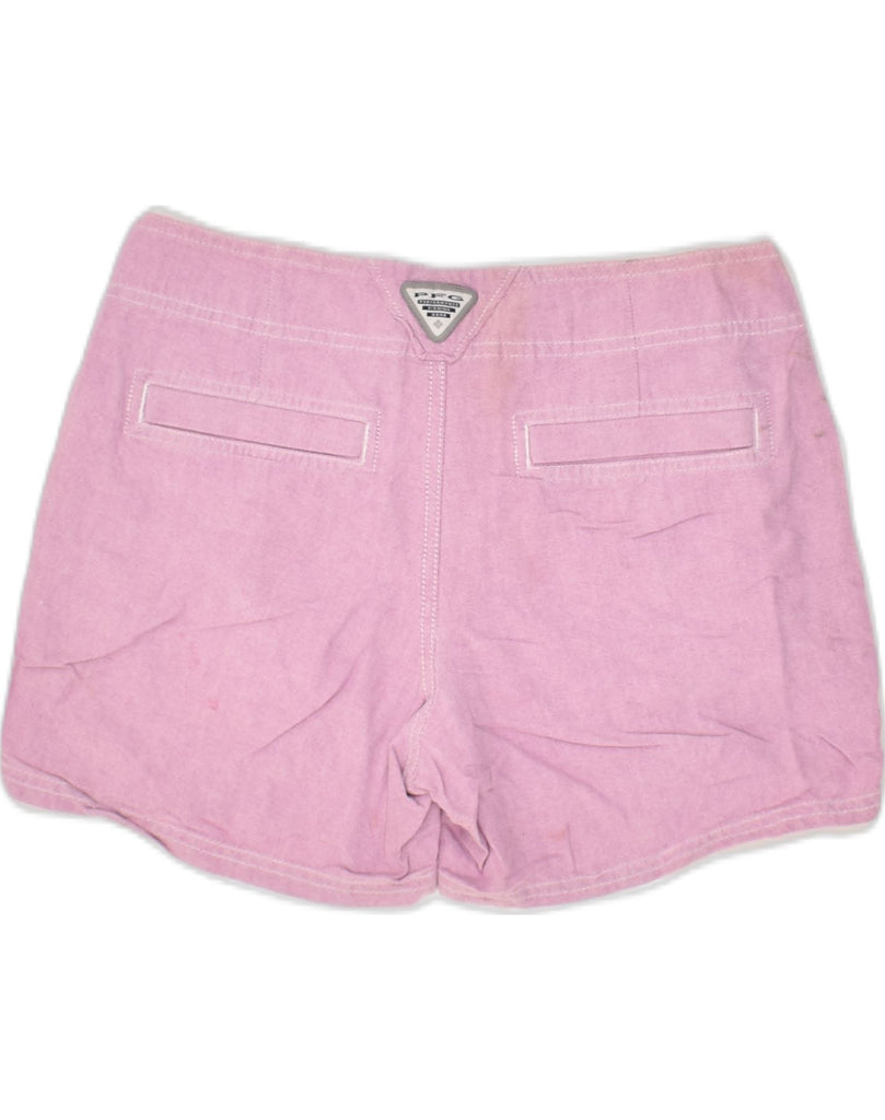 COLUMBIA Womens Hot Pants US 2 XS W28 Pink Cotton | Vintage Columbia | Thrift | Second-Hand Columbia | Used Clothing | Messina Hembry 