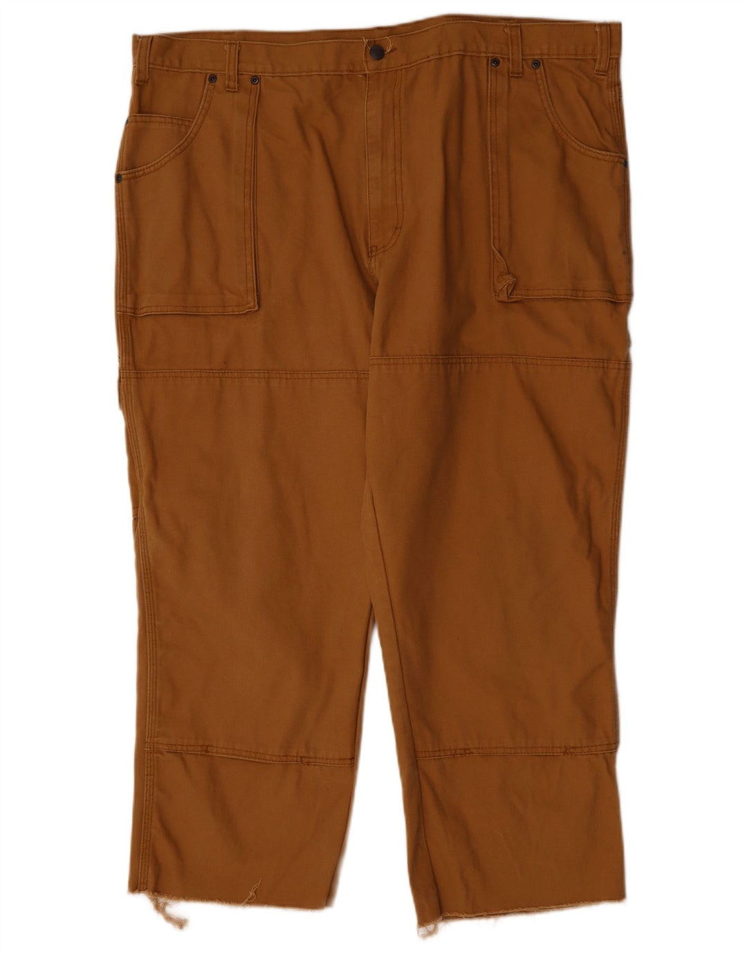 Dickies Mens Straight Cargo Trousers W44 L26 Beige Cotton