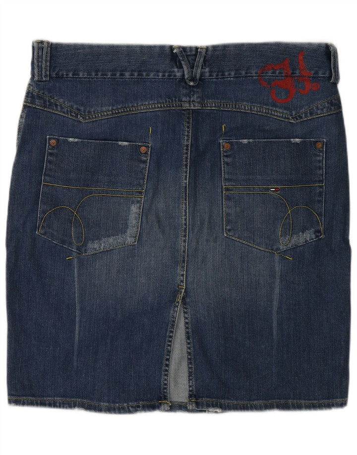 Tommy Hilfiger Womens Denim Skirt Large W36 Blue Cotton