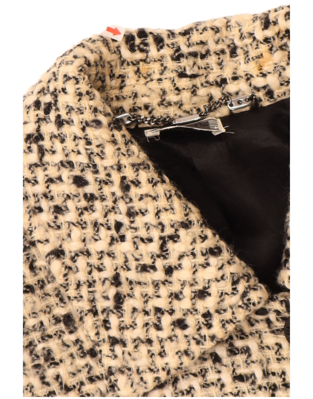 PERTE BY KRIZIA Womens Oversized Overcoat Size 21 Medium Beige Flecked