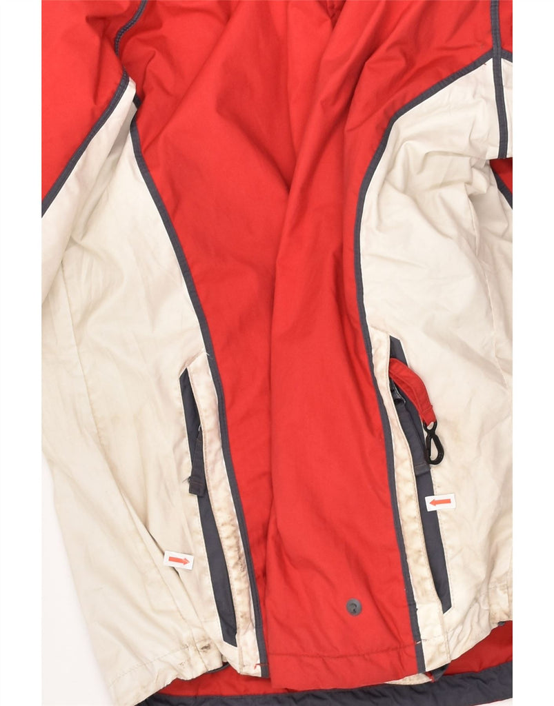 COLUMBIA Womens Ski Jacket UK 16 Large Red Colourblock Polyester | Vintage Columbia | Thrift | Second-Hand Columbia | Used Clothing | Messina Hembry 