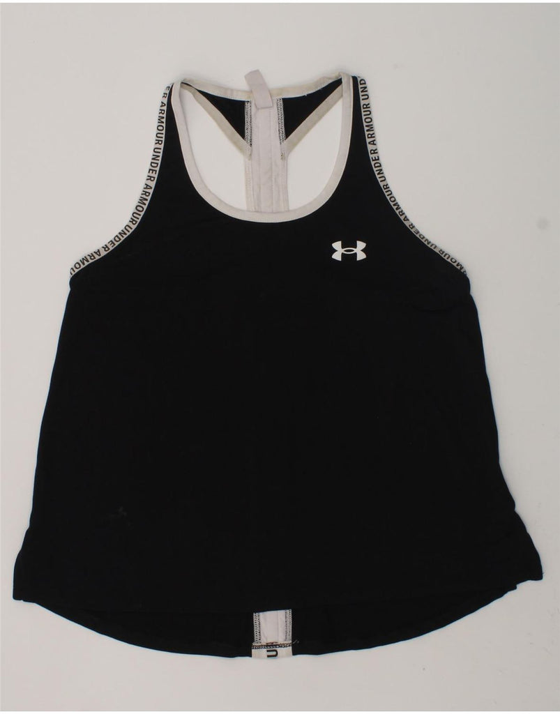 UNDER ARMOUR Girls Vest Top 11-12 Years Medium  Black | Vintage Under Armour | Thrift | Second-Hand Under Armour | Used Clothing | Messina Hembry 