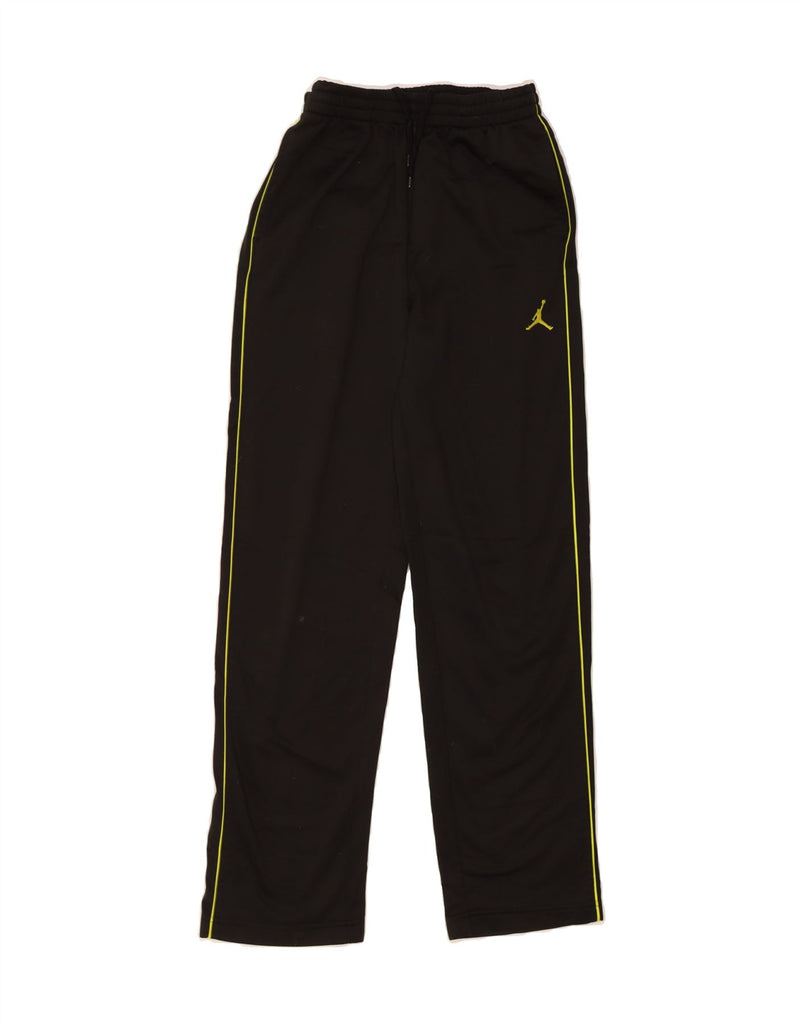 JORDAN Boys Tracksuit Trousers 12-13 Years Large Black Polyester Vintage Jordan and Second-Hand Jordan from Messina Hembry 