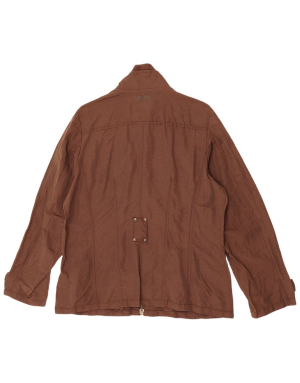 Marlboro Classics Womens Utility Jacket EU 44 XL Brown Linen