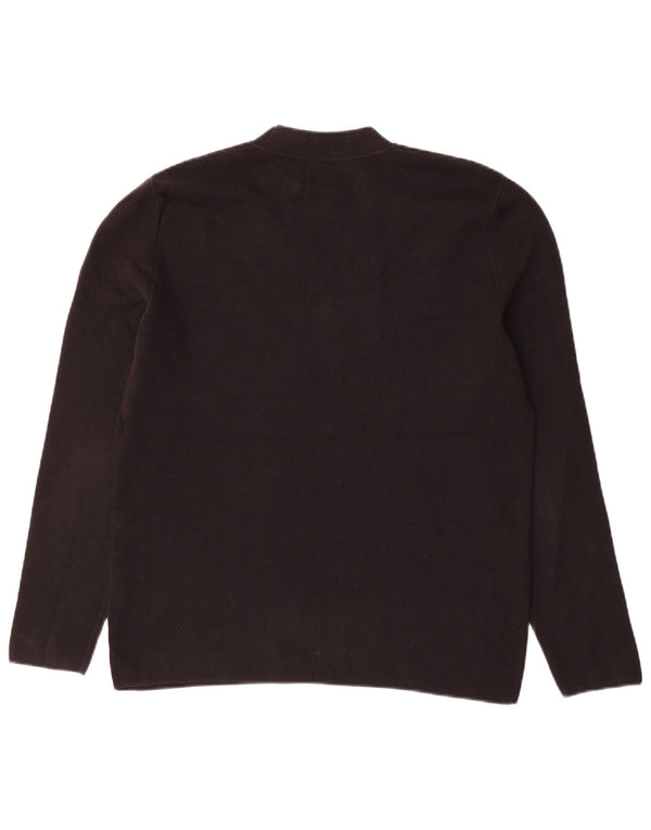 Cos Womens Turtle Neck Jumper Sweater UK 14 Medium Black Cotton