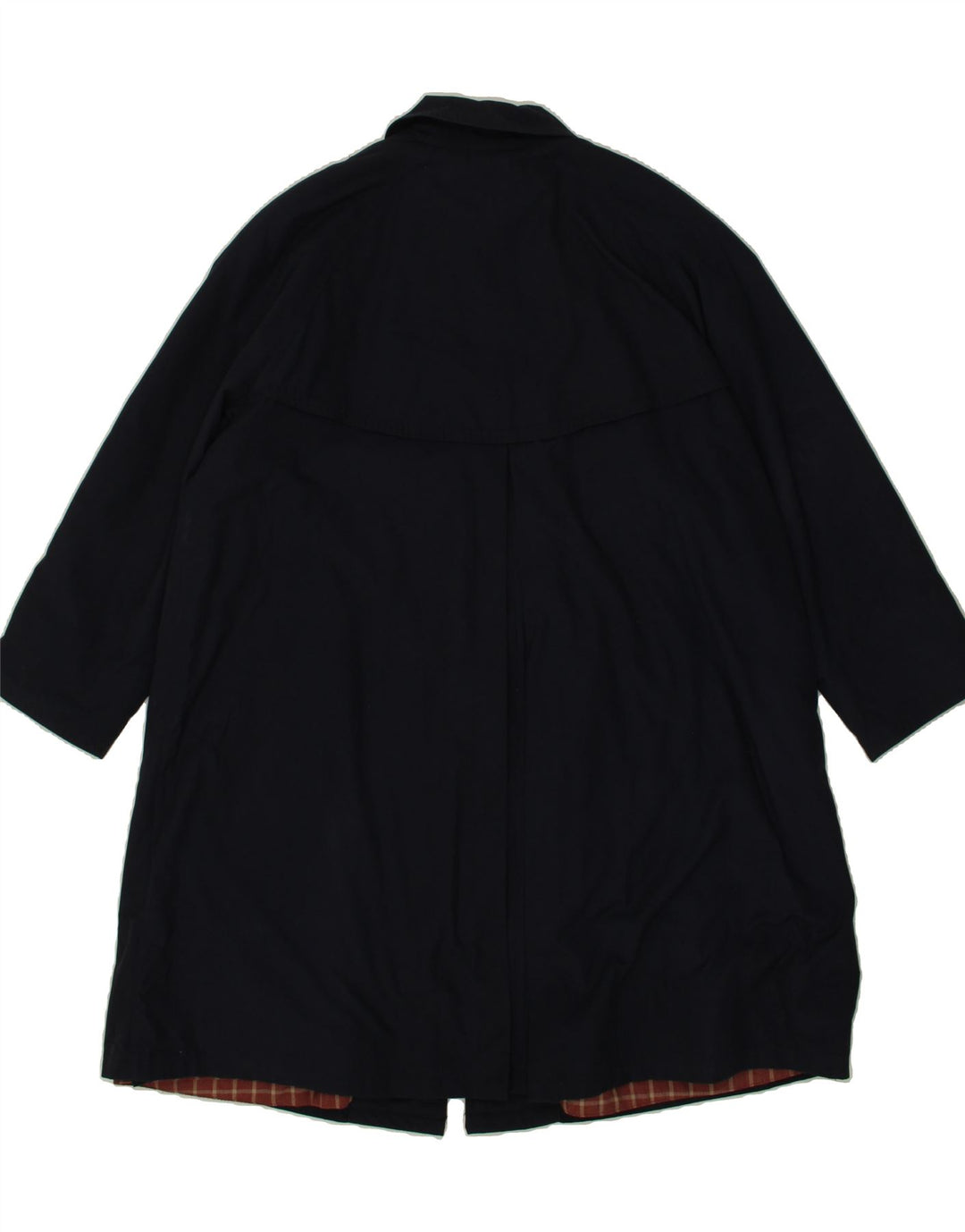 CHARON Womens Oversized Overcoat UK 10 Small Navy Blue Polyester Vintage Charon and Second-Hand Charon from Messina Hembry 