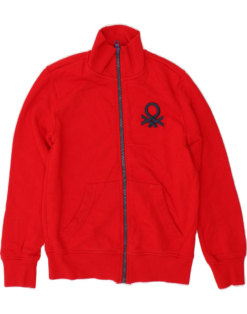 BENETTON Boys Graphic Tracksuit Top Jacket 7-8 Years Medium Red | Vintage Benetton | Thrift | Second-Hand Benetton | Used Clothing | Messina Hembry 