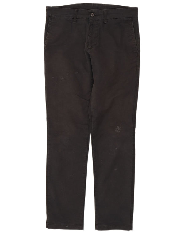 CARHARTT Mens Slim Chino Trousers W32 L32  Black Cotton