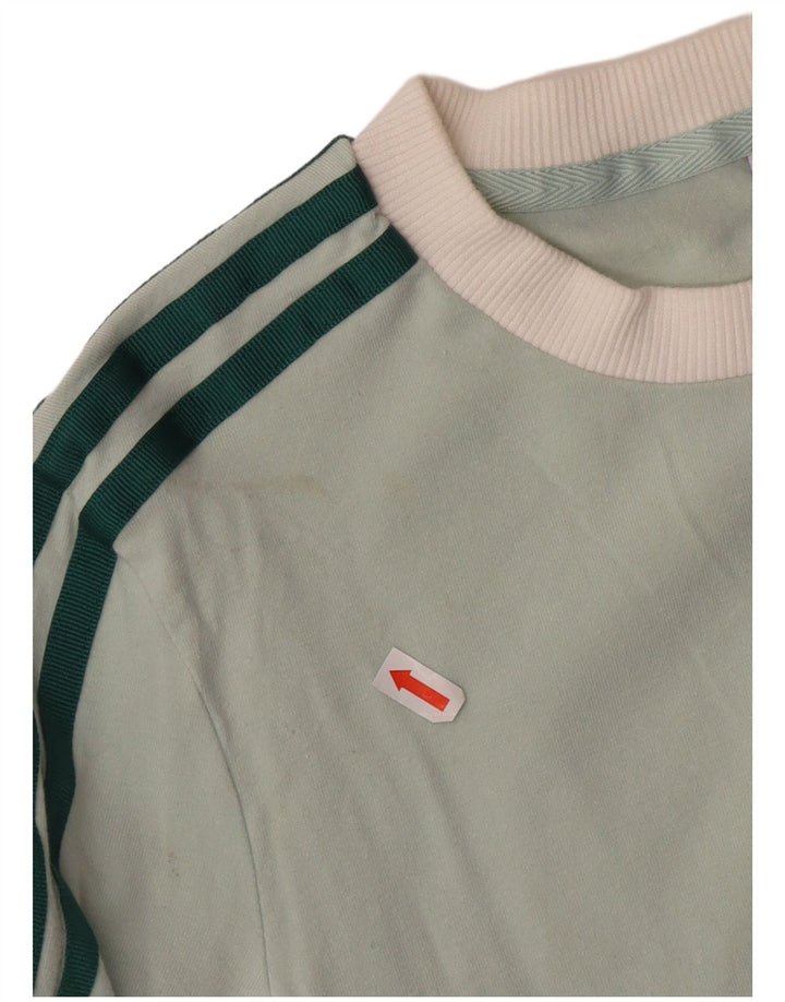 ADIDAS Womens Top Long Sleeve UK 4 XS  Green