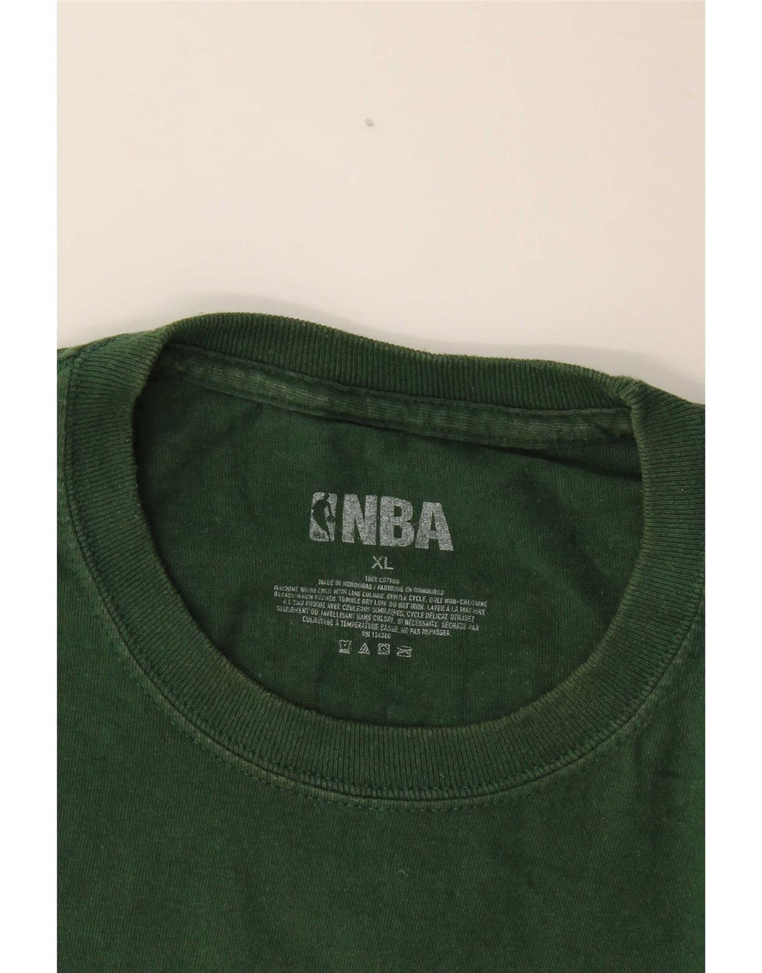 NBA Mens Graphic T-Shirt Top XL Green Cotton