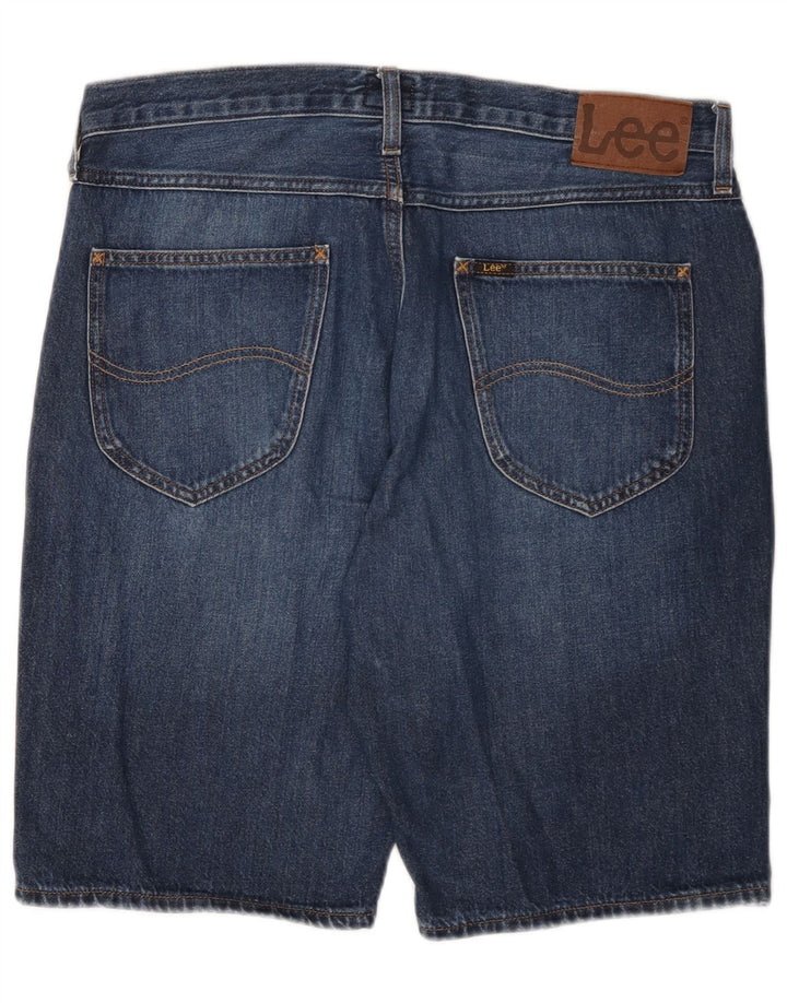 Lee Mens Denim Shorts W34 Large Blue Cotton