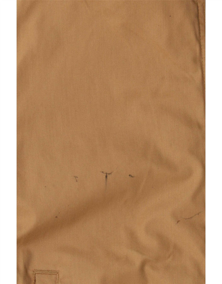 Element Mens Hooded Bomber Jacket UK 36 Small Beige Polyester