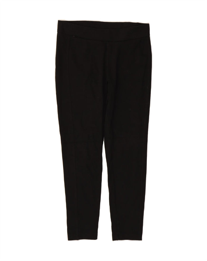 ORVIS Womens Leggings US 10 Large Black Cotton Vintage Orvis and Second-Hand Orvis from Messina Hembry 