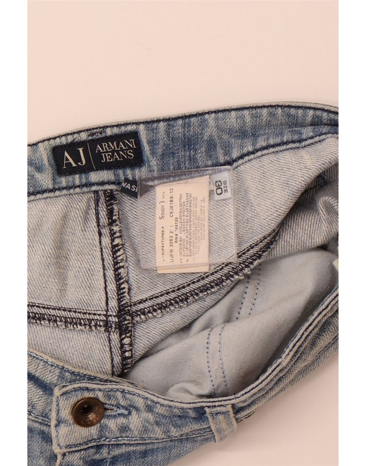 ARMANI Womens Bootcut Jeans W30 L31 Blue Cotton