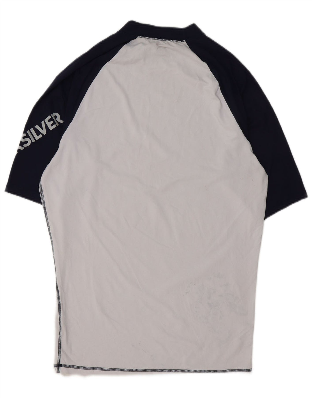 Quiksilver Mens Graphic T-Shirt Top 2XL White Colourblock Polyamide