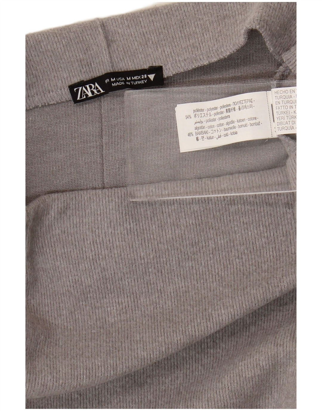 Zara Womens High Waist Midi Skirt Medium W28 Grey Polyester