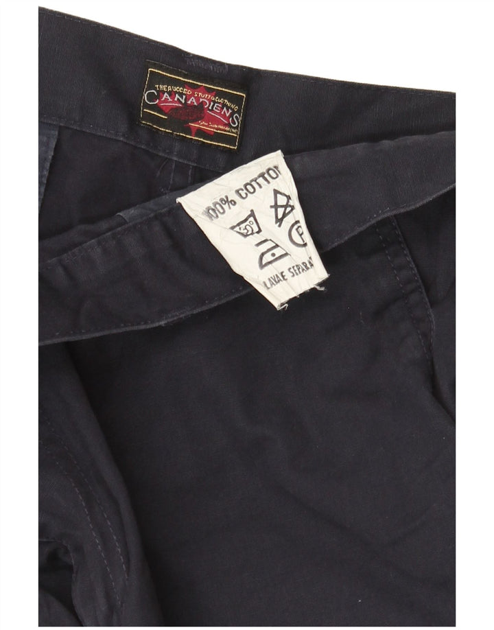 Canadian Mens Cargo Shorts W36 Large Navy Blue Cotton