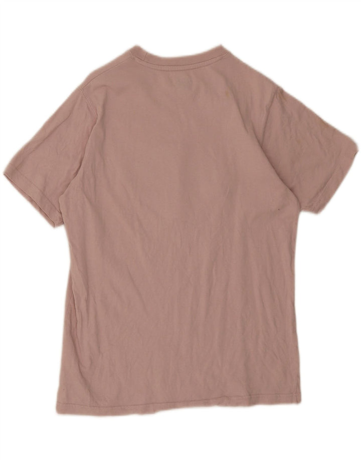 Dickies Mens Graphic T-Shirt Top Small Pink Cotton