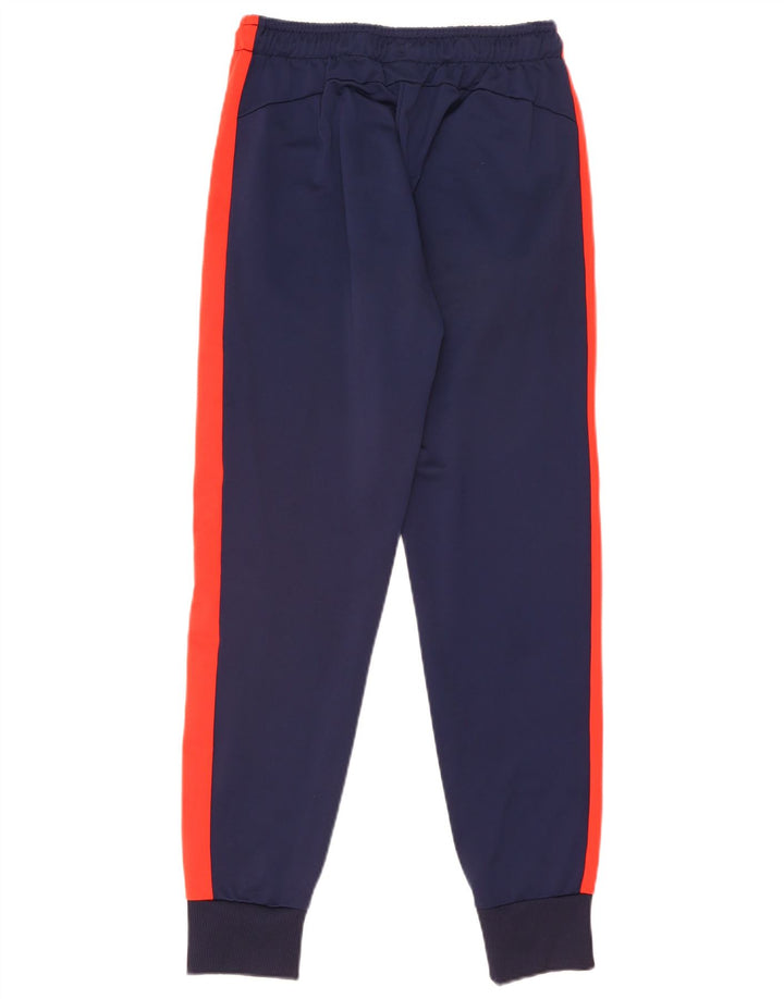 Puma Mens Tracksuit Trousers Joggers Medium Navy Blue Colourblock