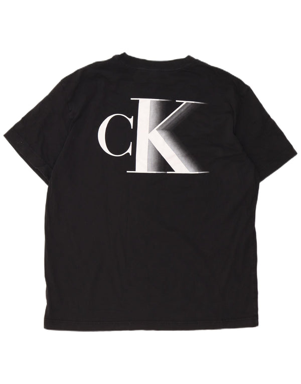 Calvin Klein Jeans Mens Graphic T-Shirt Top 2XL Black Cotton