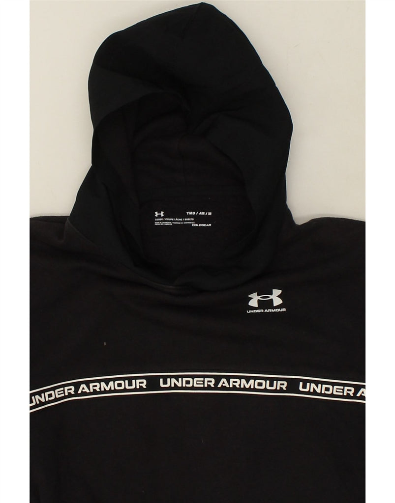 UNDER ARMOUR Boys Graphic Hoodie Jumper 10-11 Years Black | Vintage Under Armour | Thrift | Second-Hand Under Armour | Used Clothing | Messina Hembry 