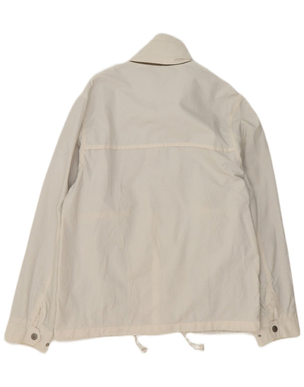 Vintage Mens Rain Jacket UK 40 Large White Cotton