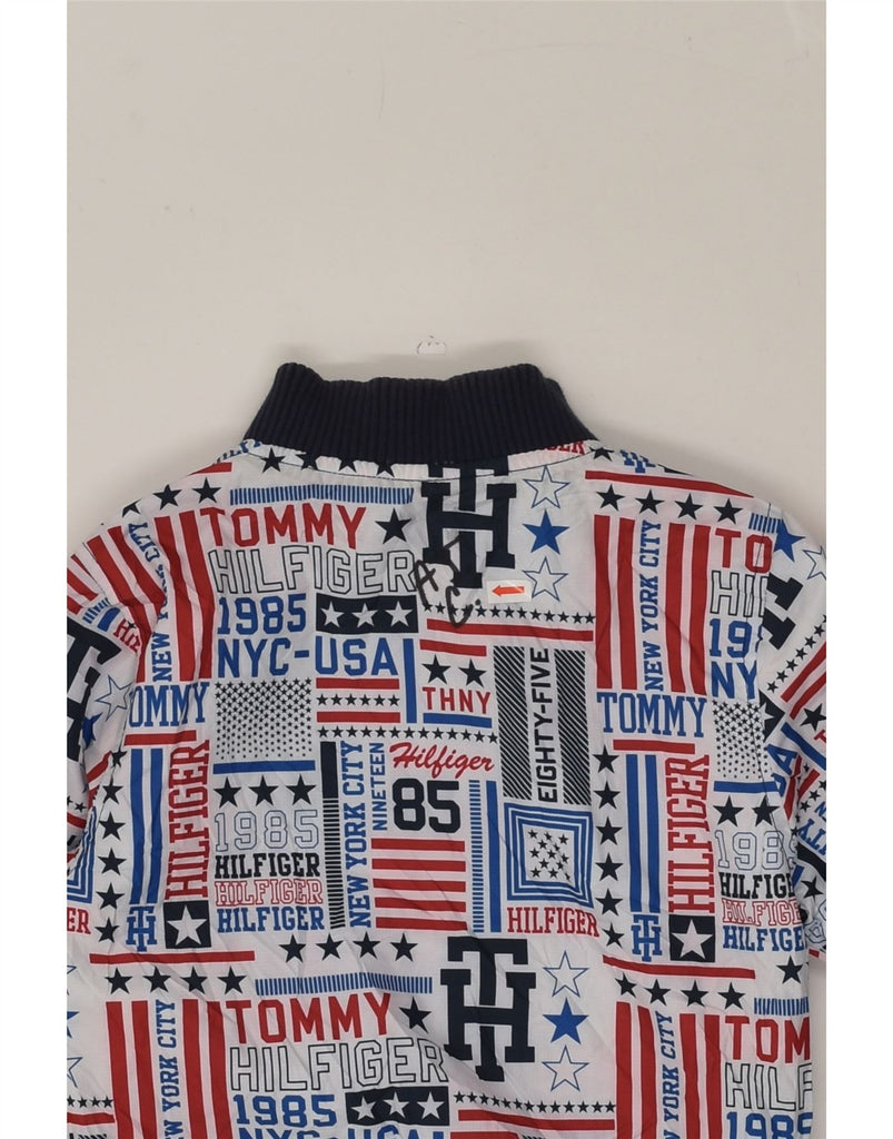 TOMMY HILFIGER Boys Reversible Jacket 4-5 Years Navy Blue Patchwork | Vintage Tommy Hilfiger | Thrift | Second-Hand Tommy Hilfiger | Used Clothing | Messina Hembry 