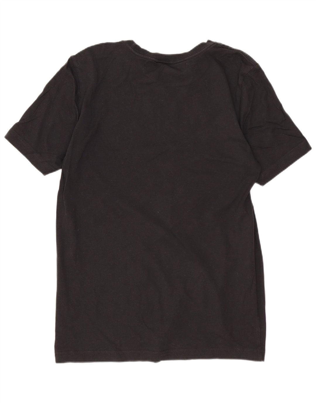 Adidas Boys Graphic T-Shirt Top 13-14 Years Black Cotton