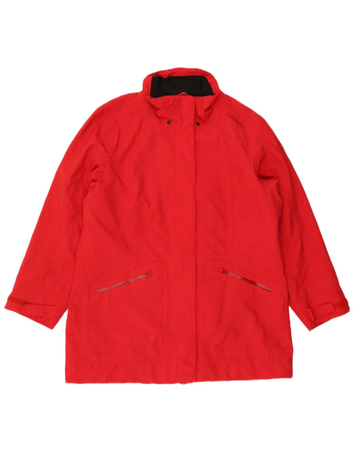 Schoffel Womens Rain Jacket UK 20 2XL Red Polyester