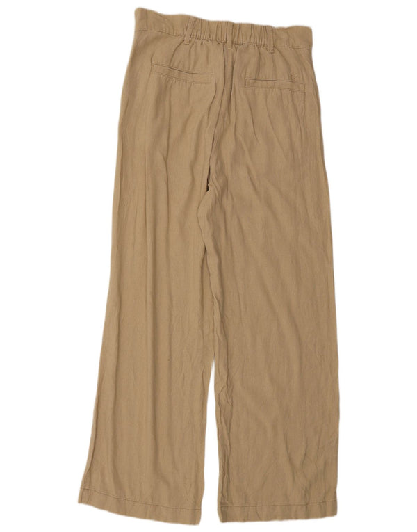 Crew Clothing Womens High Waist Chino Trousers UK 10 Small W30 L28 Brown