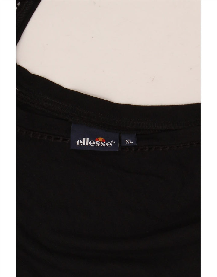Ellesse Womens T-Shirt Top UK 18 XL Black