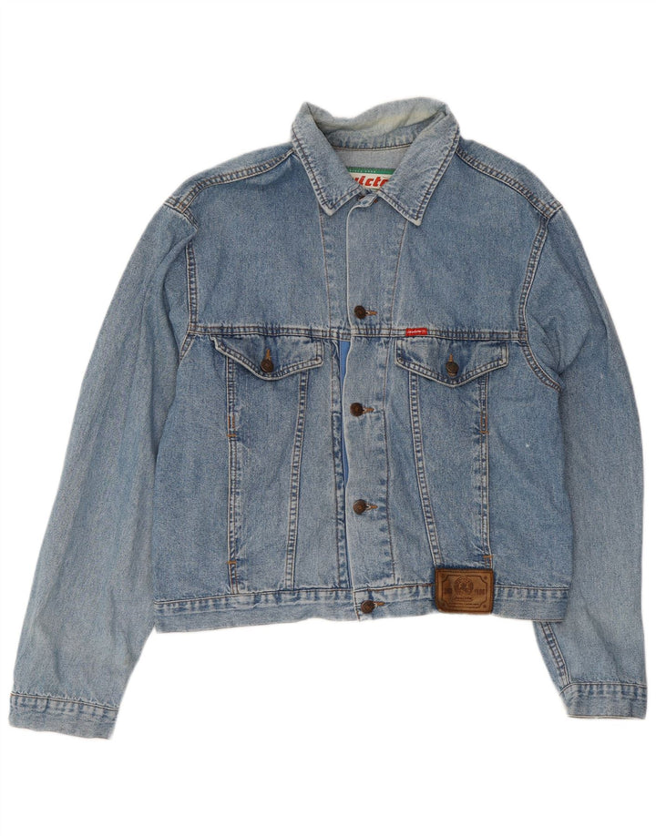 Invicta Mens Denim Jacket UK 40 Large Blue Cotton