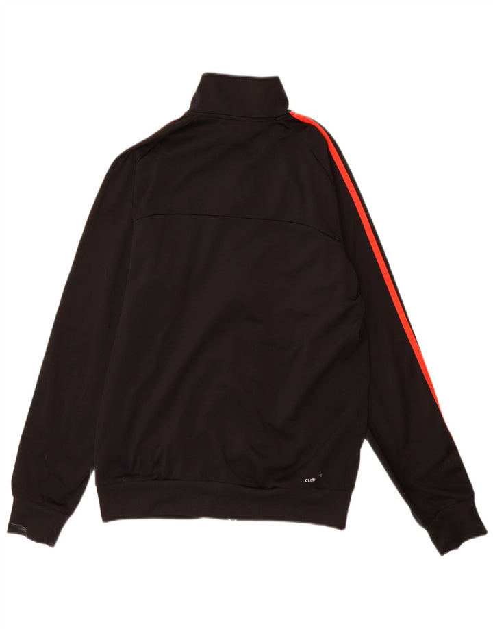 Adidas Mens Tracksuit Top Jacket UK 36/38 Small Black Polyester