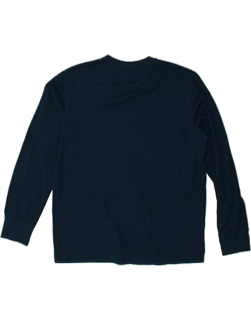 WRANGLER Mens Top Long Sleeve XL Navy Blue Cotton | Vintage Wrangler | Thrift | Second-Hand Wrangler | Used Clothing | Messina Hembry 