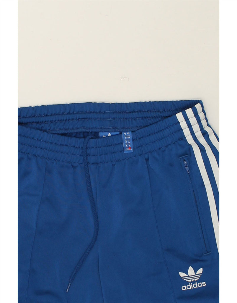 ADIDAS Womens Tracksuit Trousers Joggers UK 8 Small  Blue Polyester | Vintage Adidas | Thrift | Second-Hand Adidas | Used Clothing | Messina Hembry 