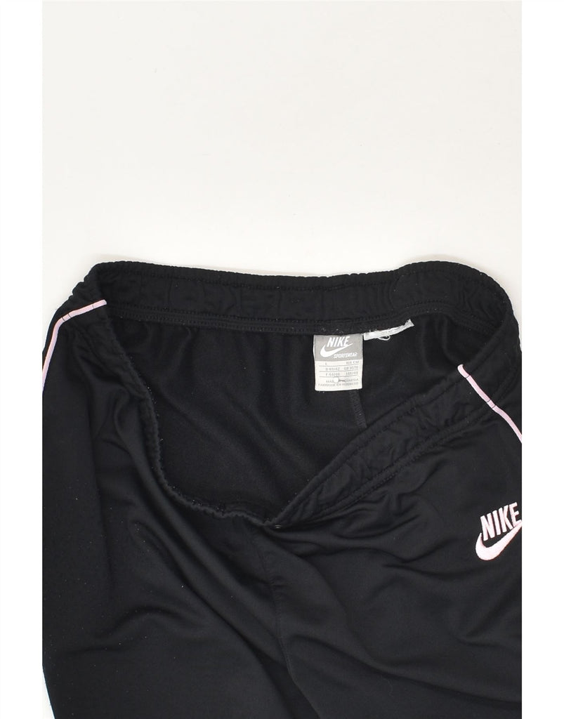 NIKE Womens Tracksuit Trousers UK 14/16 Large Black | Vintage Nike | Thrift | Second-Hand Nike | Used Clothing | Messina Hembry 