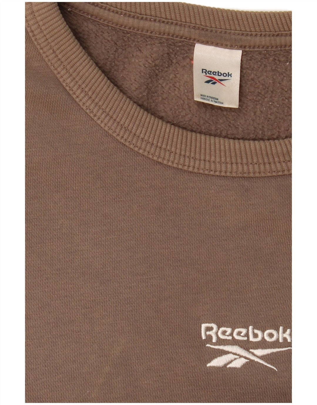REEBOK Mens Loose Fit Sweatshirt Jumper Medium Brown