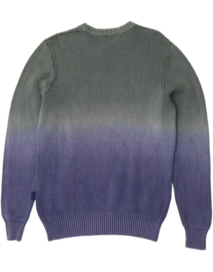 GAS Mens Graphic Crew Neck Jumper Sweater Small Multicoloured Colourblock Vintage Gas and Second-Hand Gas from Messina Hembry 