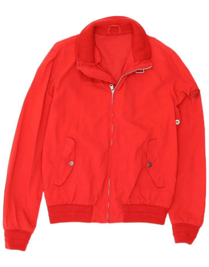Gas Womens Bomber Jacket UK 14 Medium Red Polyamide