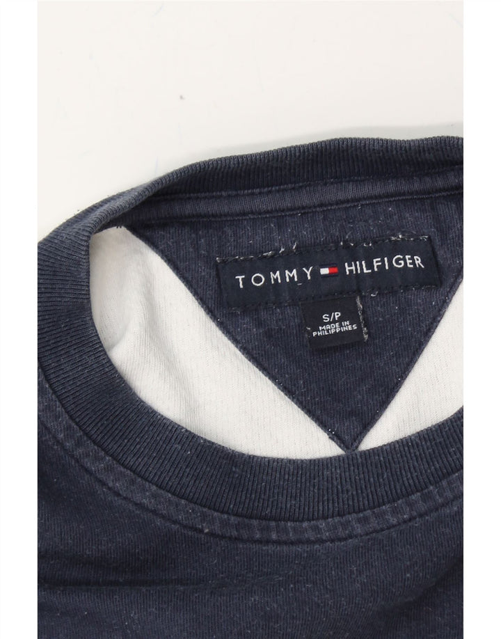 TOMMY HILFIGER Mens T-Shirt Top Small White Colourblock Cotton Vintage Tommy Hilfiger and Second-Hand Tommy Hilfiger from Messina Hembry 