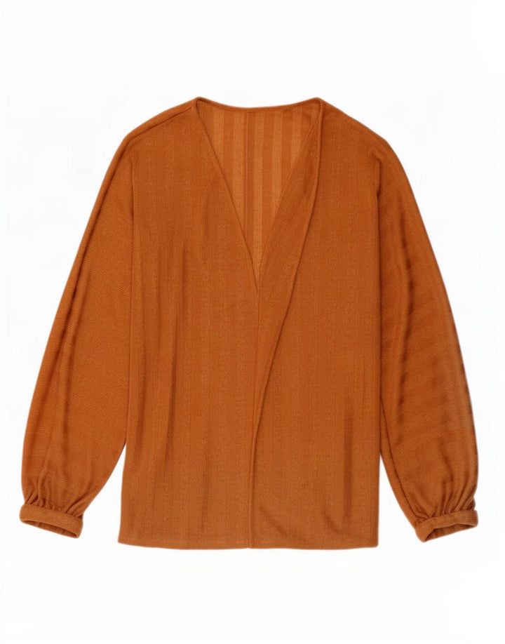 Tris Womens Oversized Cardigan Top UK 10 Small Brown Striped