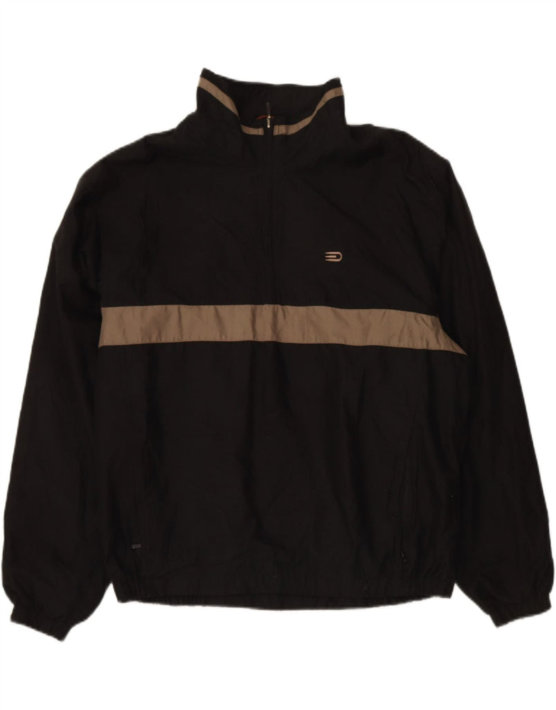 DOCKERS Mens Golf Pullover Tracksuit Top Jacket Large Black Colourblock Vintage Dockers and Second-Hand Dockers from Messina Hembry 