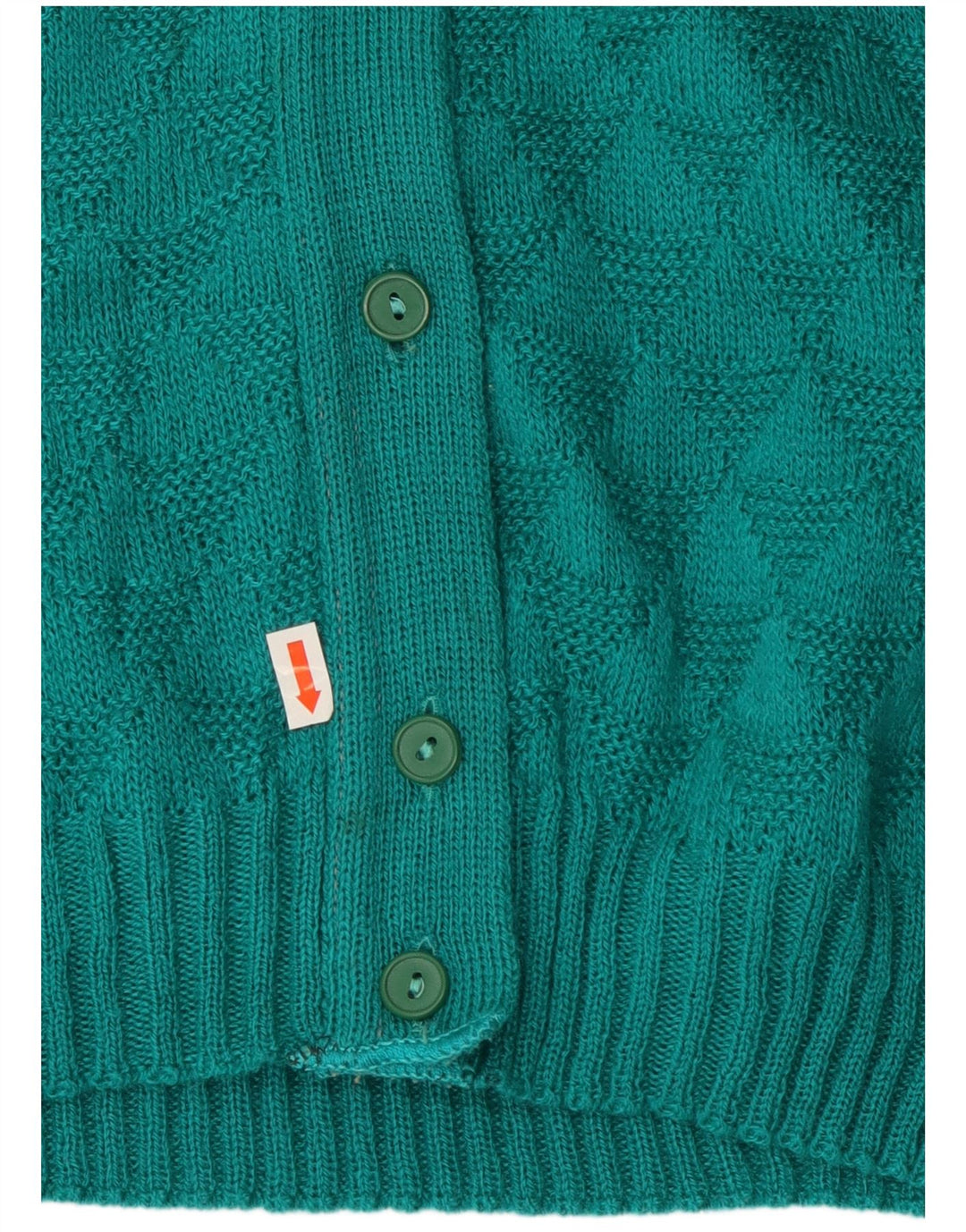 VINTAGE Womens Cardigan Sweater UK 14 Medium Turquoise