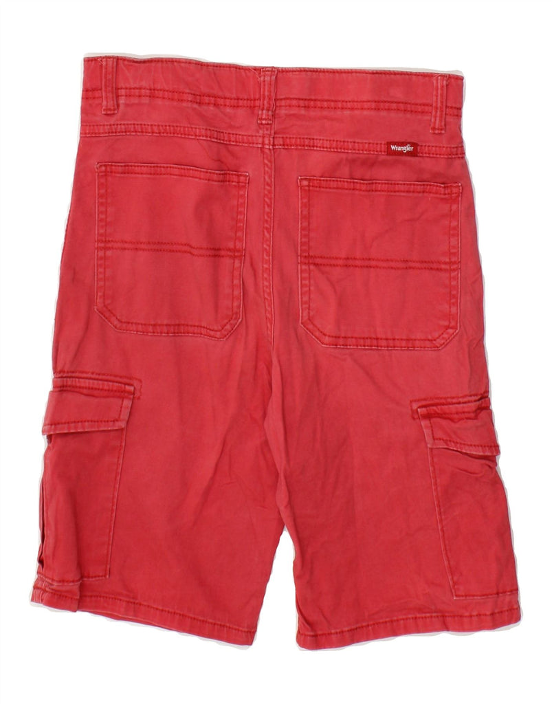 WRANGLER Boys Cargo Shorts 15-16 Years W26  Red Cotton | Vintage Wrangler | Thrift | Second-Hand Wrangler | Used Clothing | Messina Hembry 