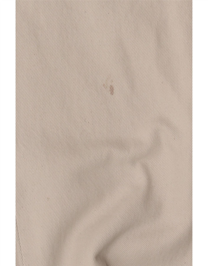 Levi's Womens 501 Straight Jeans W28 L32 White Cotton