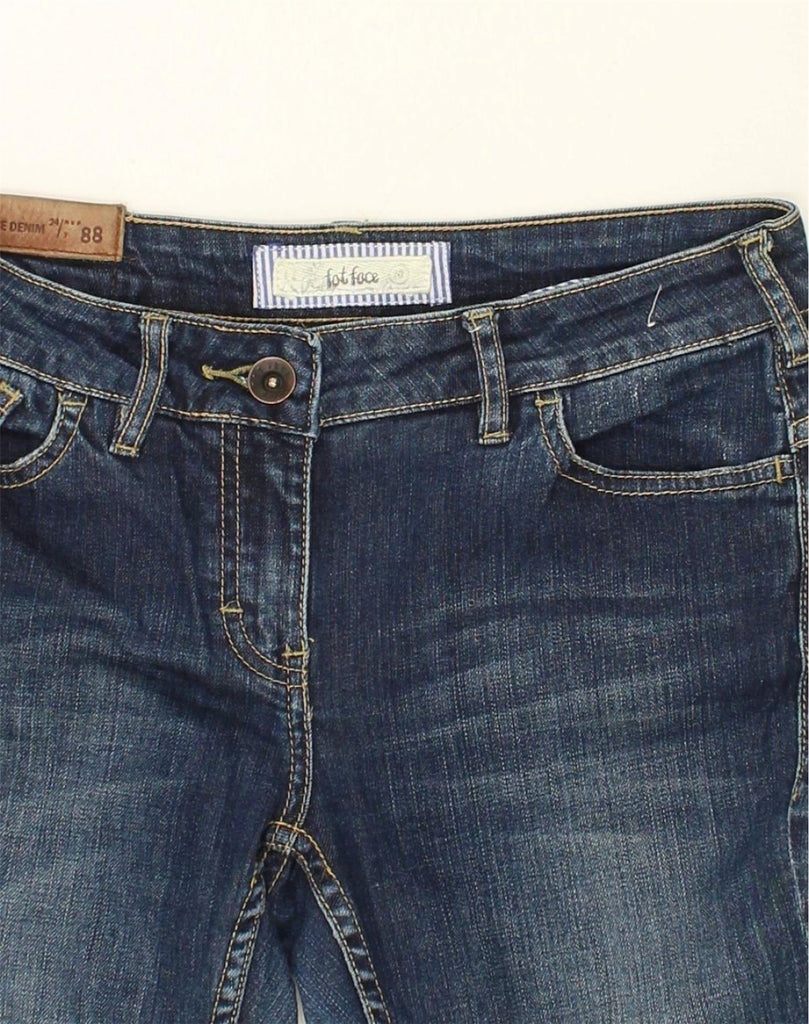 FAT FACE Womens Tapered Jeans UK 10 Small W30 L23 Blue Cotton | Vintage Fat Face | Thrift | Second-Hand Fat Face | Used Clothing | Messina Hembry 