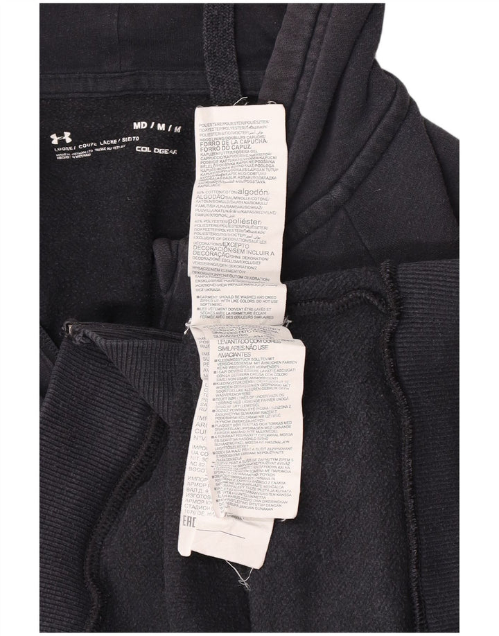 Under Armour Mens Cold Gear Zip Hoodie Sweater Medium Navy Blue Cotton