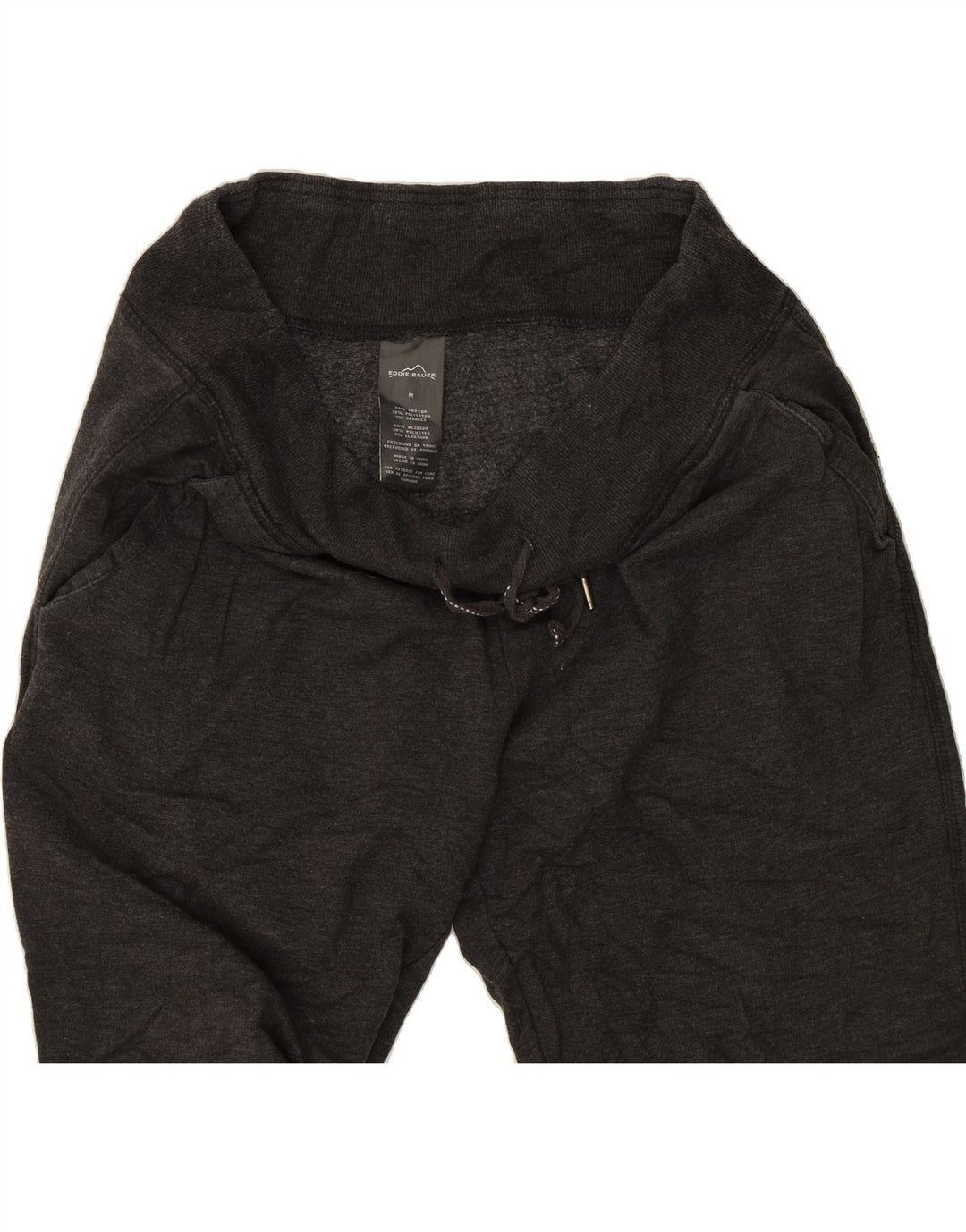 EDDIE BAUER Womens Capri Tracksuit Trousers UK 12 Medium  Grey Cotton Vintage Eddie Bauer and Second-Hand Eddie Bauer from Messina Hembry 