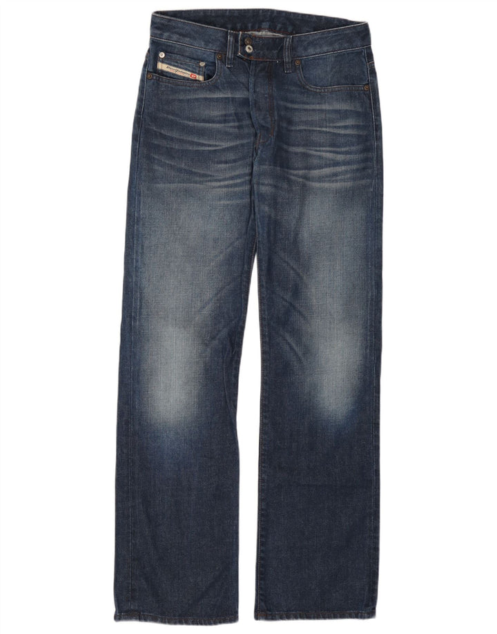 Diesel Mens Straight Jeans W30 L32 Blue Cotton