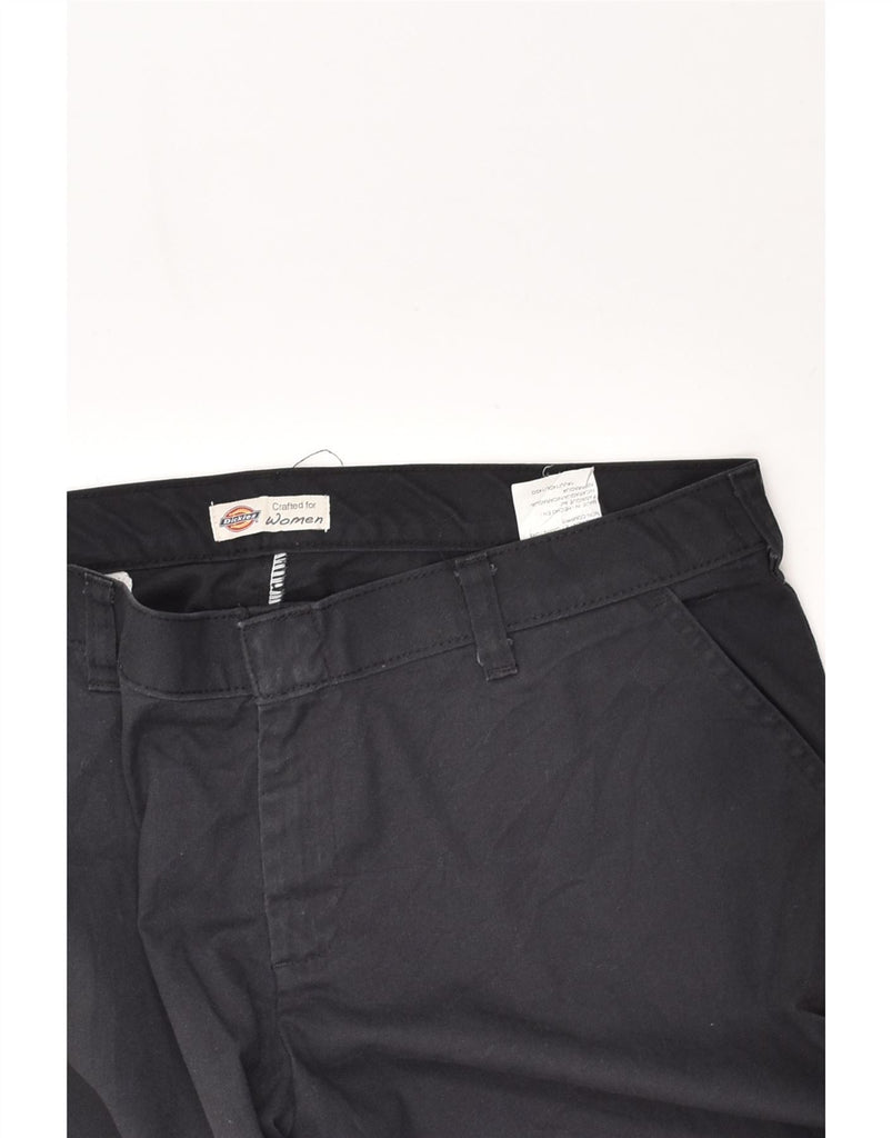 DICKIES Womens Straight Chino Trousers US 14 XL W35 L28 Navy Blue Cotton | Vintage Dickies | Thrift | Second-Hand Dickies | Used Clothing | Messina Hembry 